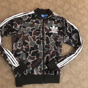 Camouflage Adidas track jacket